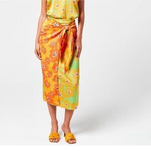 Never Fully Dressed Ally Lucy Skirt floral print wrap